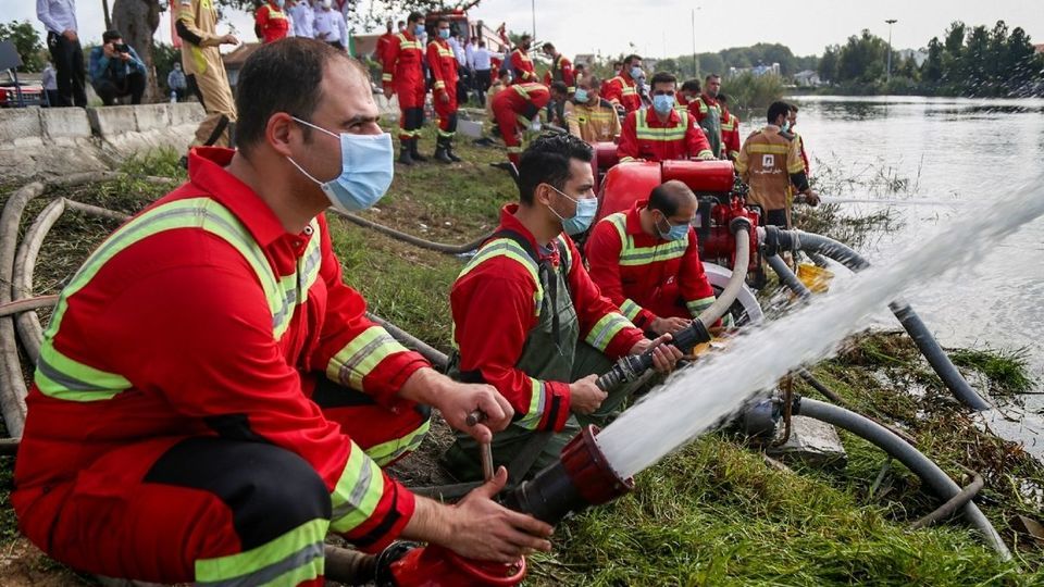 مانور عملیاتی آبگیری از منابع روباز - رشت