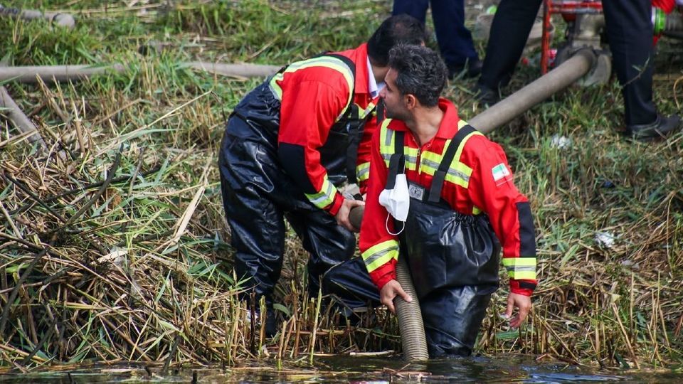 مانور عملیاتی آبگیری از منابع روباز - رشت