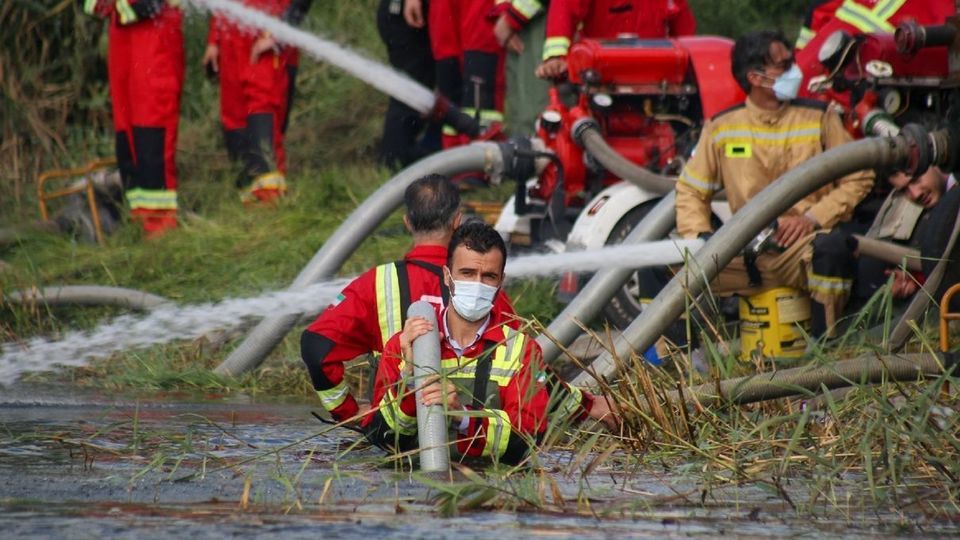 مانور عملیاتی آبگیری از منابع روباز - رشت