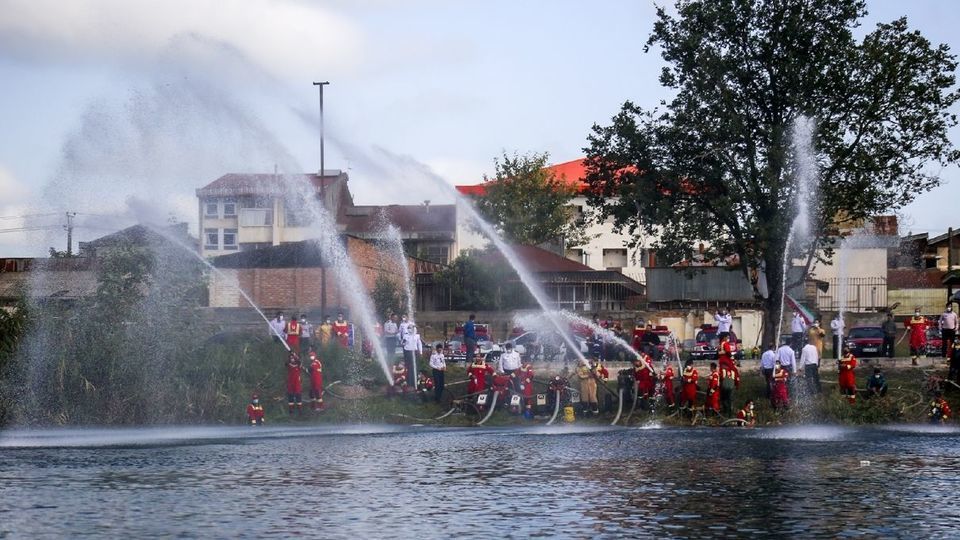 مانور عملیاتی آبگیری از منابع روباز - رشت
