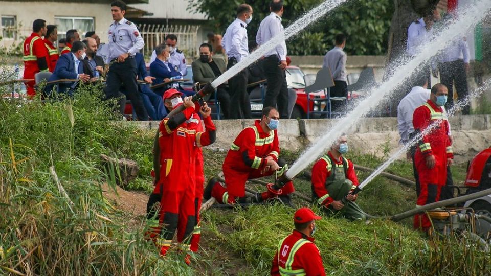 مانور عملیاتی آبگیری از منابع روباز - رشت