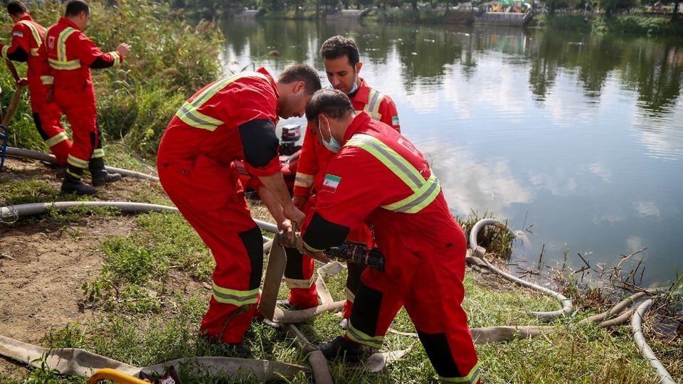 مانور عملیاتی آبگیری از منابع روباز - رشت