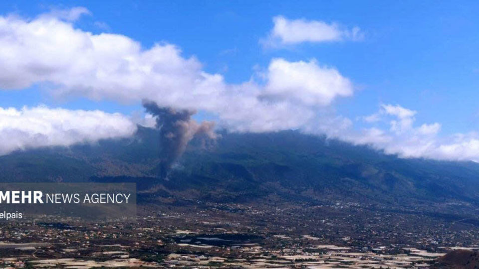 فوران آتشفشان در لا پالما