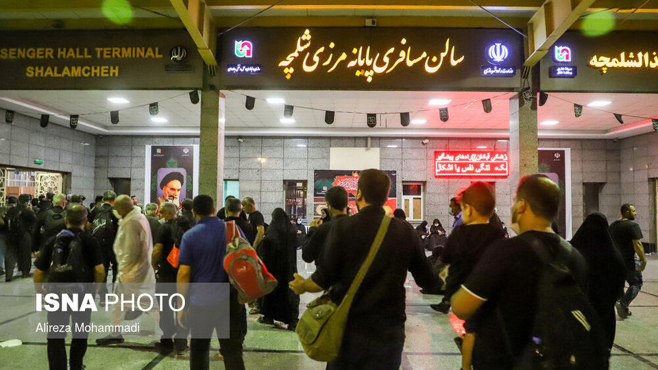 مرز شلمچه در آستانه اربعین