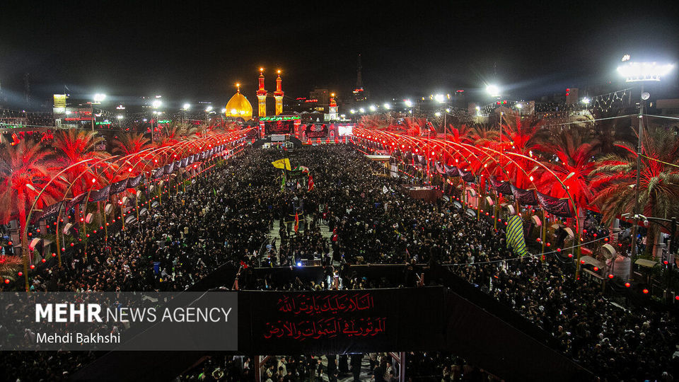 وداع زائران اربعین حسینی با کربلا