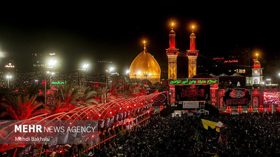 وداع زائران اربعین حسینی با کربلا