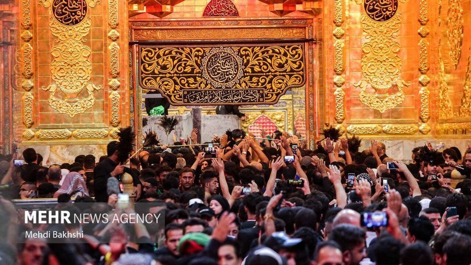 وداع زائران اربعین حسینی با کربلا