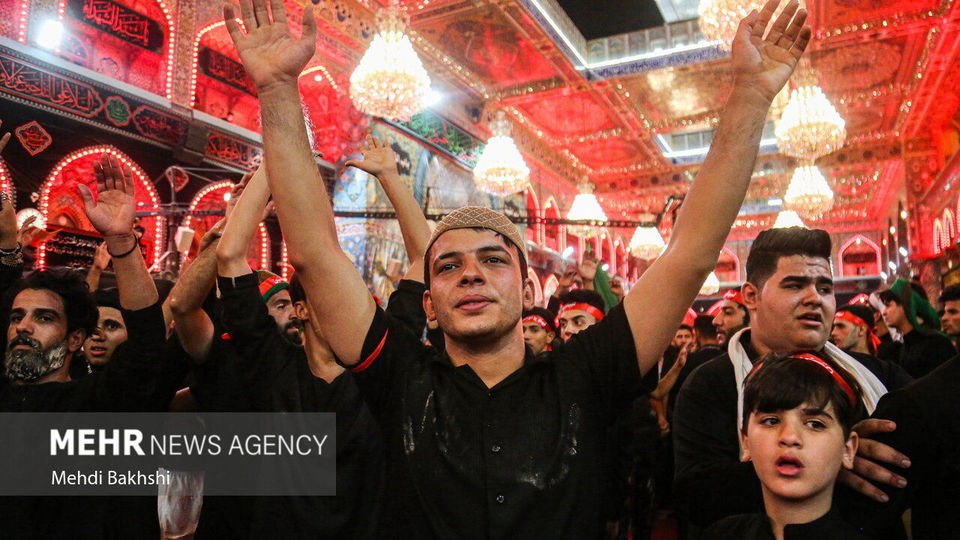 وداع زائران اربعین حسینی با کربلا