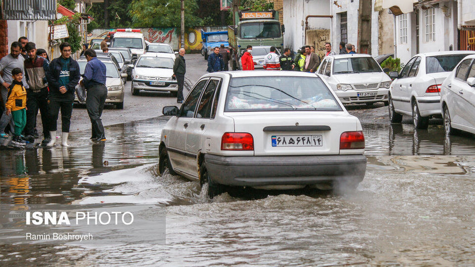 آب گرفتگی معابر آستارا