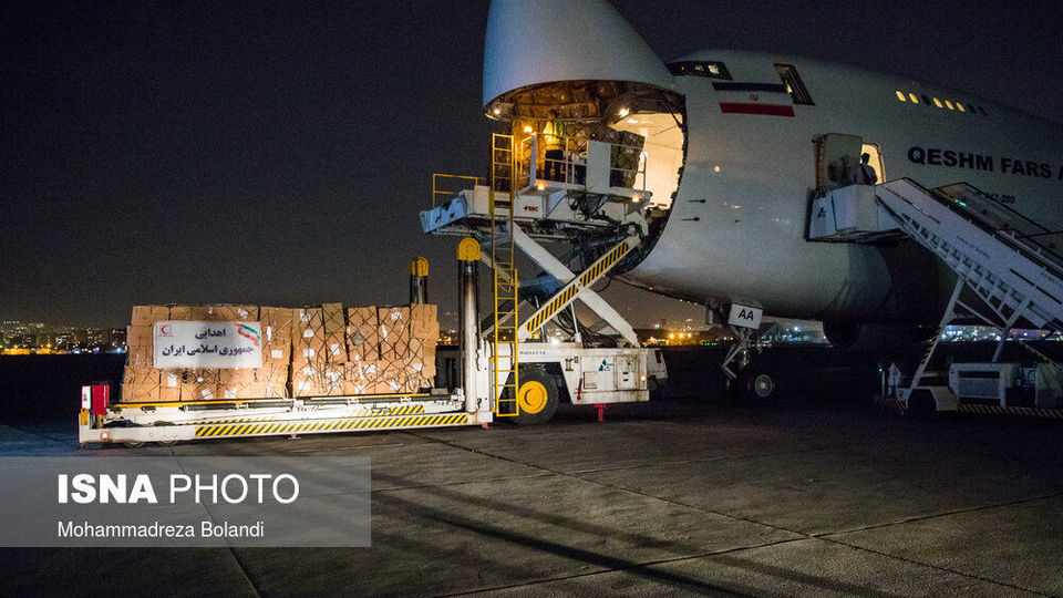 ارسال محموله بشردوستانه هلال احمر ایران به افغانستان