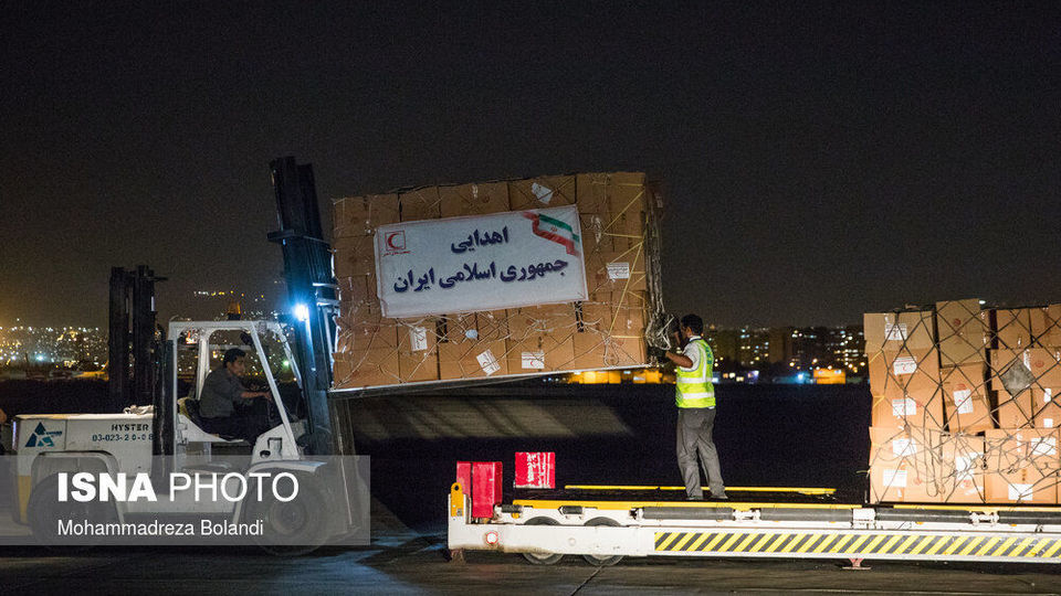 ارسال محموله بشردوستانه هلال احمر ایران به افغانستان