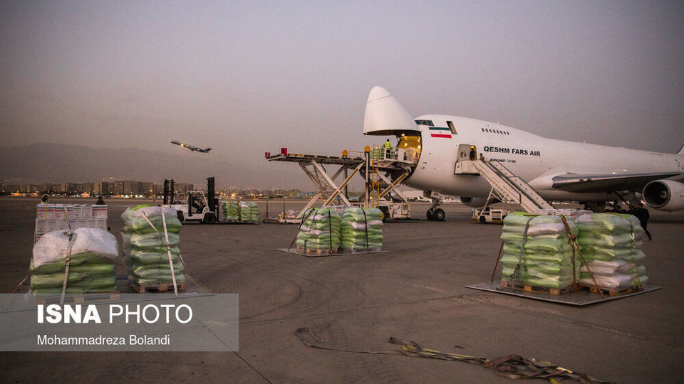 ارسال محموله بشردوستانه هلال احمر ایران به افغانستان