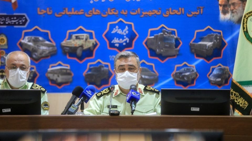 مراسم الحاق تجهیزات جدید به نیروی انتظامی