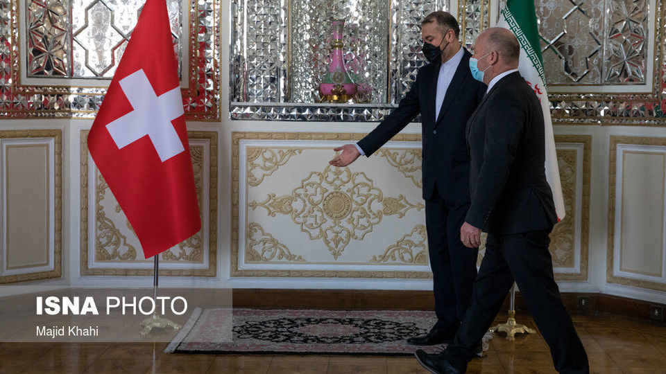 دیدار وزیر خارجه با رئیس مجلس سوییس