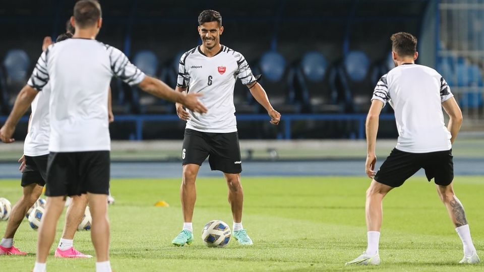 کنفرانس خبری و تمرین تیم پرسپولیس - ریاض