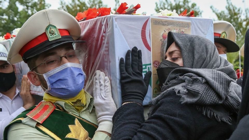 مراسم وداع و تشییع شهیدان «حسین بهراد نصر» و «مرتضی هدایت‌زاده» - رشت