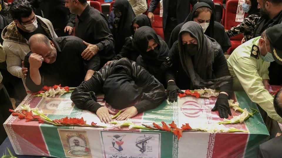 مراسم وداع و تشییع شهیدان «حسین بهراد نصر» و «مرتضی هدایت‌زاده» - رشت