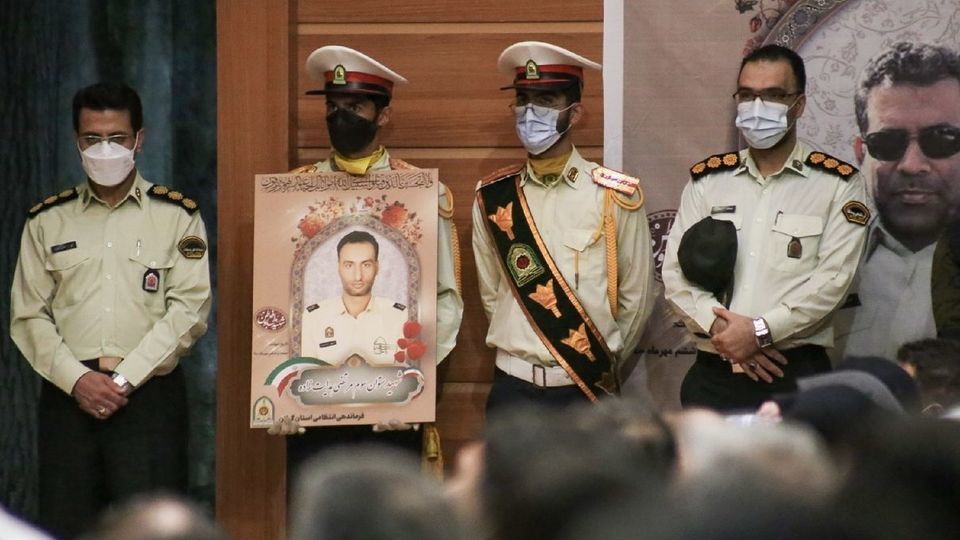 مراسم وداع و تشییع شهیدان «حسین بهراد نصر» و «مرتضی هدایت‌زاده» - رشت