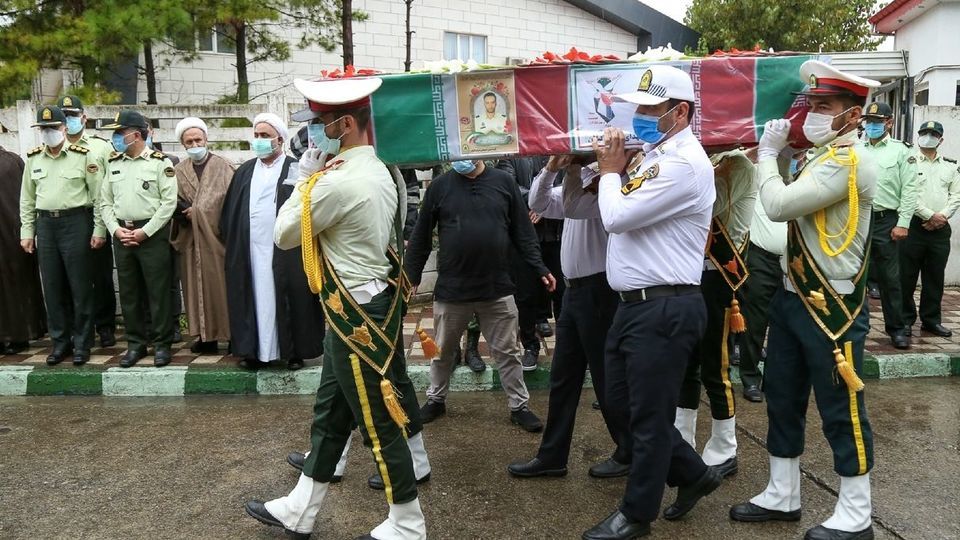 مراسم وداع و تشییع شهیدان «حسین بهراد نصر» و «مرتضی هدایت‌زاده» - رشت