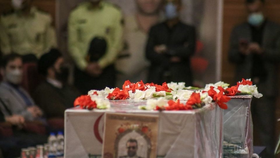 مراسم وداع و تشییع شهیدان «حسین بهراد نصر» و «مرتضی هدایت‌زاده» - رشت