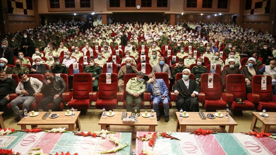 مراسم وداع و تشییع شهیدان «حسین بهراد نصر» و «مرتضی هدایت‌زاده» - رشت