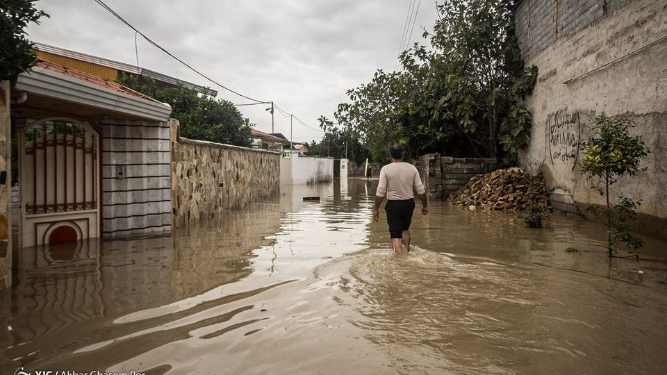 سیل و آبگرفتگی در بهنمیر - مازندران