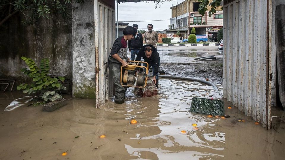 سیل و آبگرفتگی در بهنمیر - مازندران