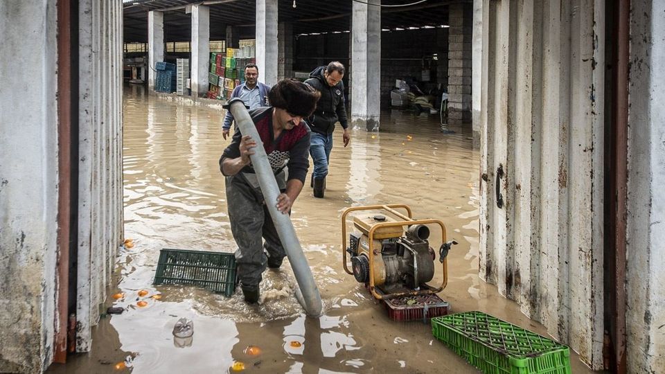 سیل و آبگرفتگی در بهنمیر - مازندران