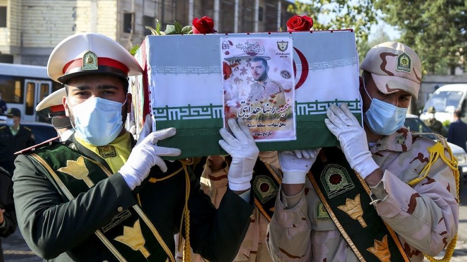 تشییع پیکر مطهر شهید مدافع وطن « رضا هدایتی » - رشت