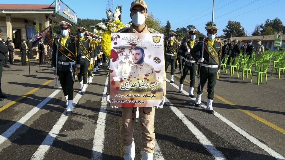 تشییع پیکر مطهر شهید مدافع وطن « رضا هدایتی » - رشت