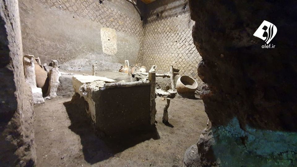 کشف اتاق برده‌ها در پمپئی