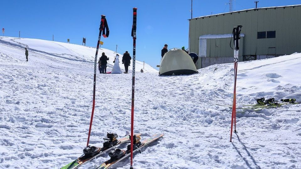 آماده سازی پیست اسکی مجموعه توچال