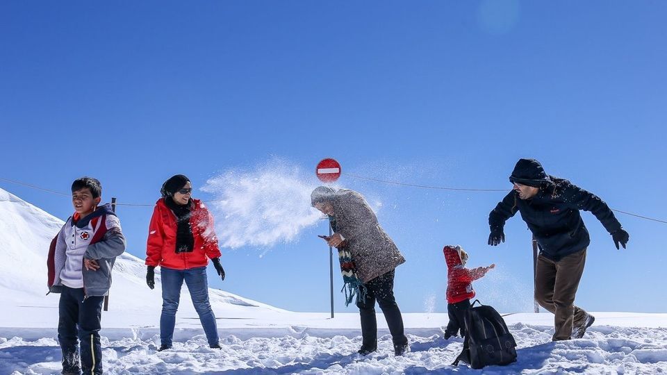 آماده سازی پیست اسکی مجموعه توچال