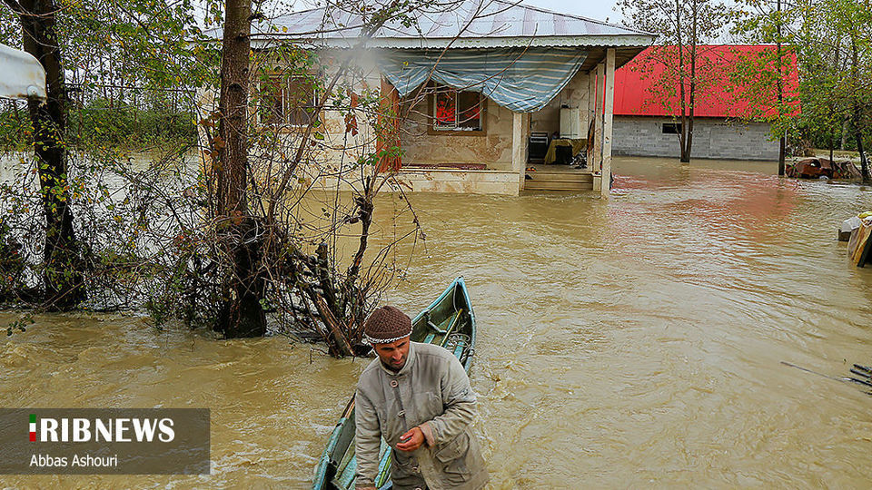 خسارت سیل در مناطق صومعه سرا
