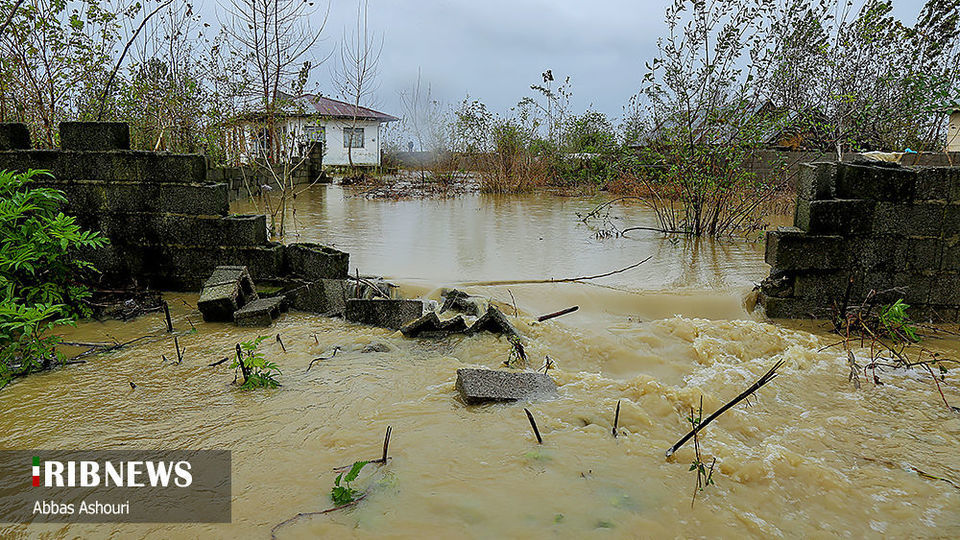 خسارت سیل در مناطق صومعه سرا