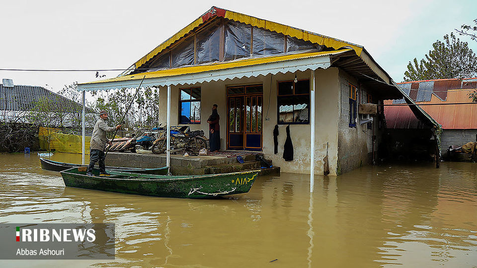 خسارت سیل در مناطق صومعه سرا