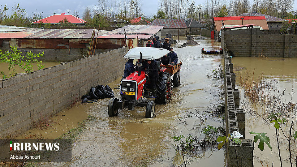 خسارت سیل در مناطق صومعه سرا