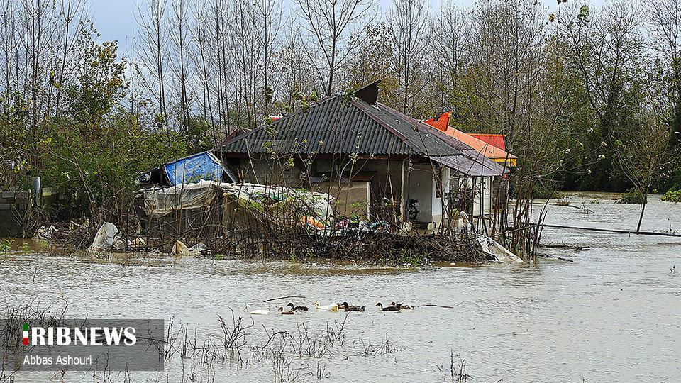 خسارت سیل در مناطق صومعه سرا