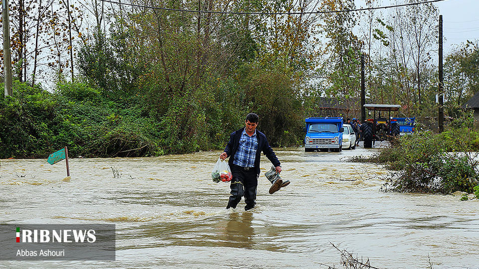 خسارت سیل در مناطق صومعه سرا