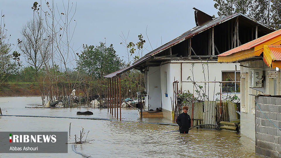 خسارت سیل در مناطق صومعه سرا