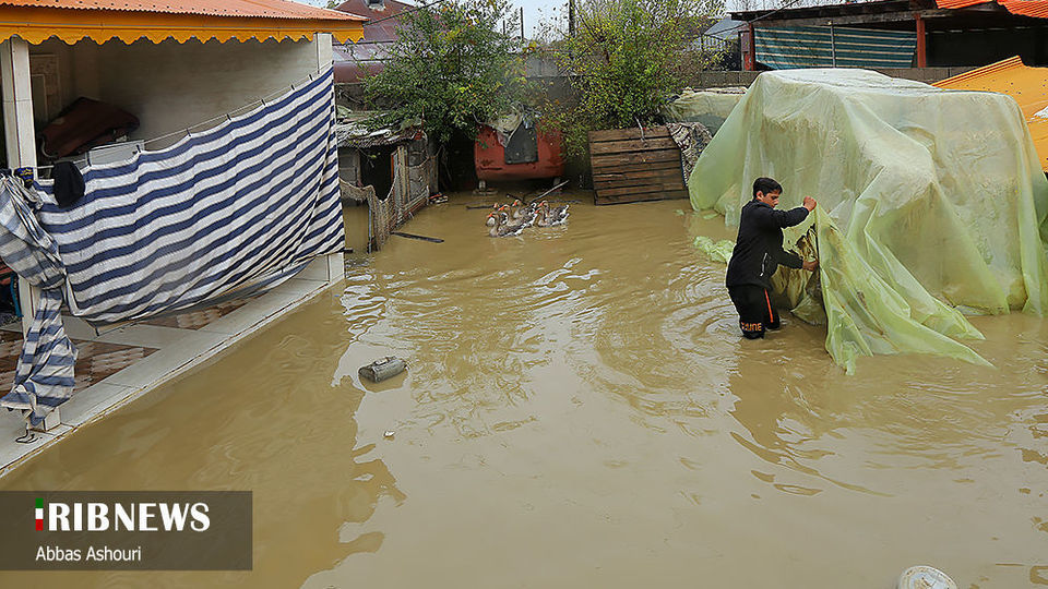 خسارت سیل در مناطق صومعه سرا