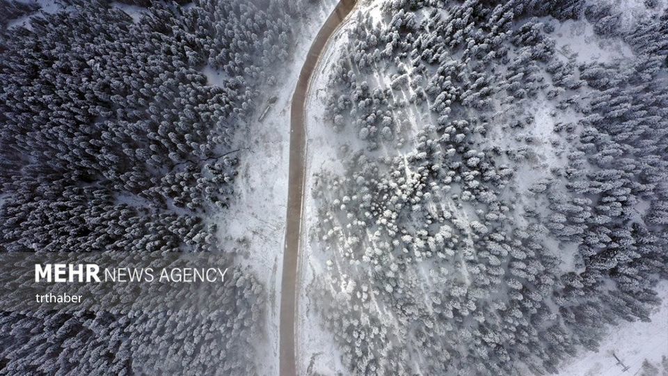 ارتفاعات کوه ایلگاز ترکیه سفیدپوش شد