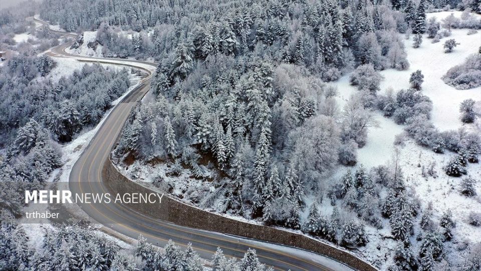 ارتفاعات کوه ایلگاز ترکیه سفیدپوش شد