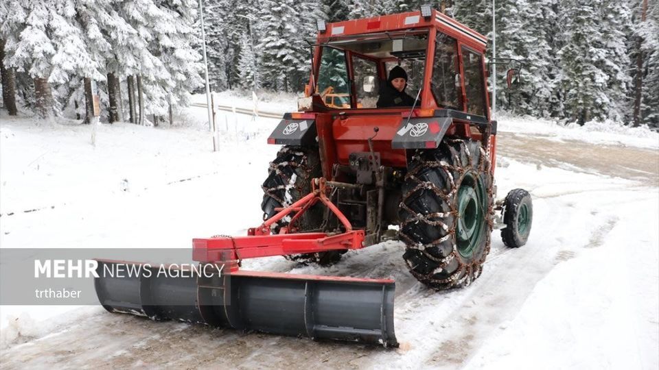 ارتفاعات کوه ایلگاز ترکیه سفیدپوش شد