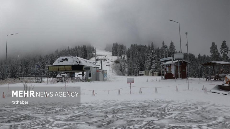 ارتفاعات کوه ایلگاز ترکیه سفیدپوش شد