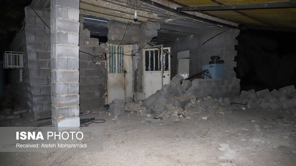 خسارات منطقه زلزله زده فین - هرمزگان