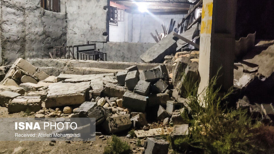 خسارات منطقه زلزله زده فین - هرمزگان