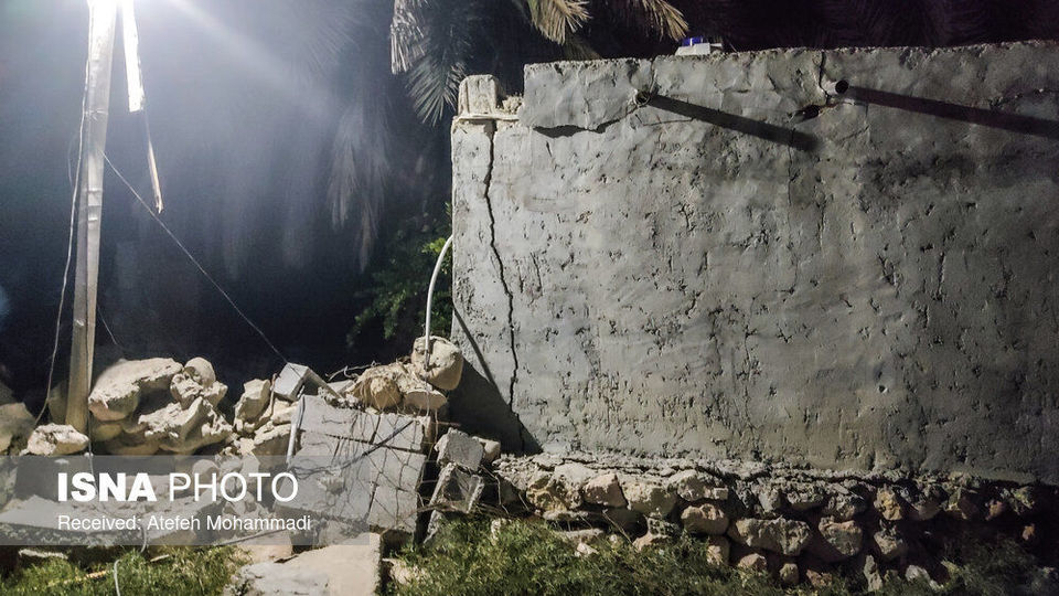 خسارات منطقه زلزله زده فین - هرمزگان