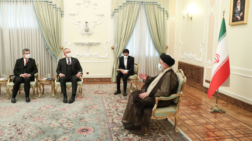 دیدار وزیر امور خارجه ترکیه با آیت‌الله رئیسی