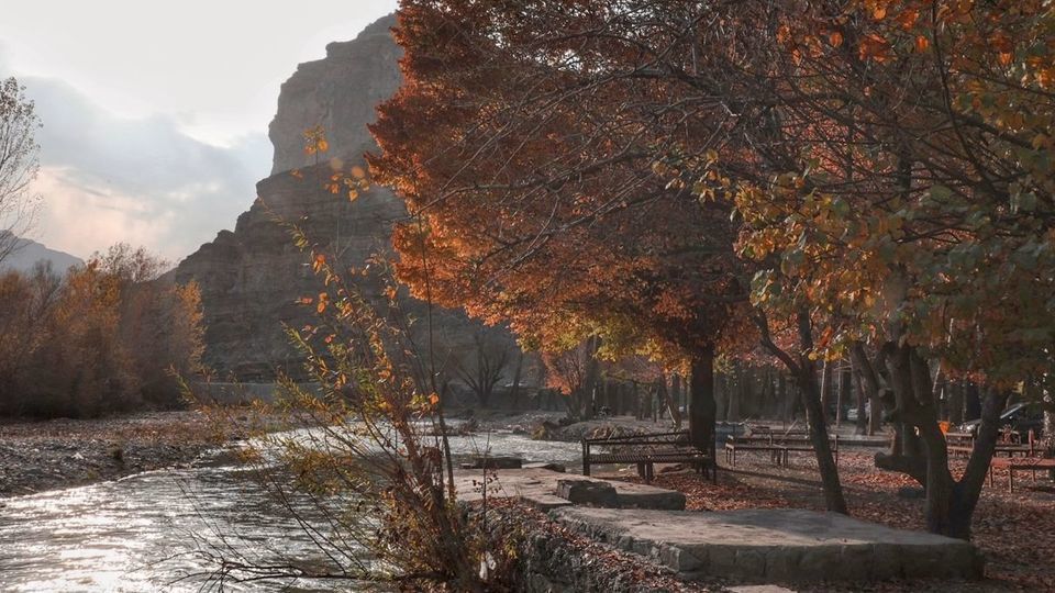 طبیعت پاییزی جاده چالوس